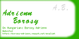 adrienn borosy business card